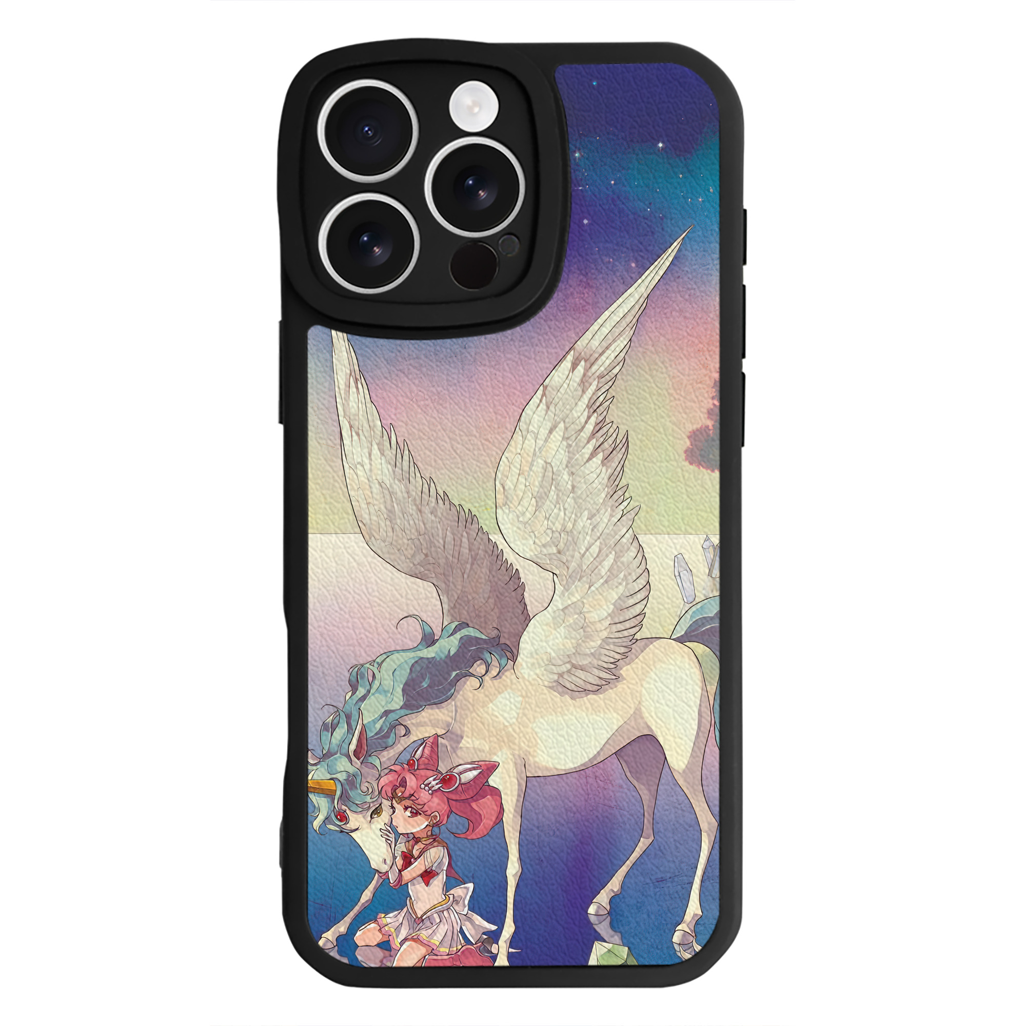 （画像用） 美少女戦士セーラームーン Sailor Moon 【iPhone 16シリーズ対応】シリコンスマホケース（レザー調） 材質：シリコン